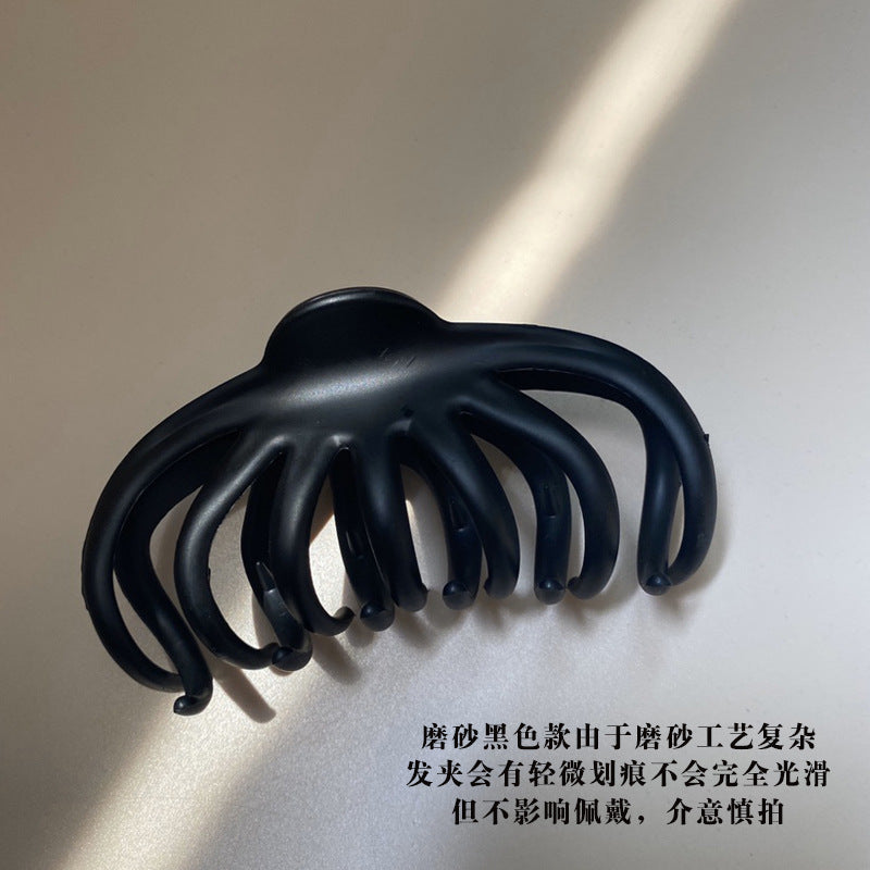 HX-633適合髮量多!法式氣質復古玳瑁髮抓大號優雅 盤髮抓夾髮夾後腦勺鯊魚夾ycclamping