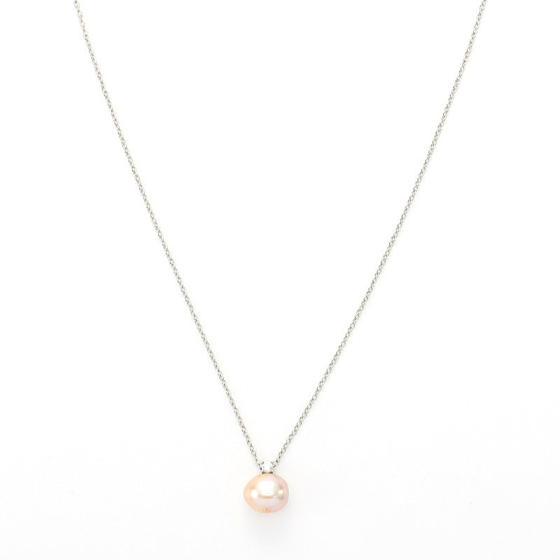 NSN00310飾品 日韓簡約時尚s925純銀百搭天然淡水珍珠吊墜choker項鏈kjpearl