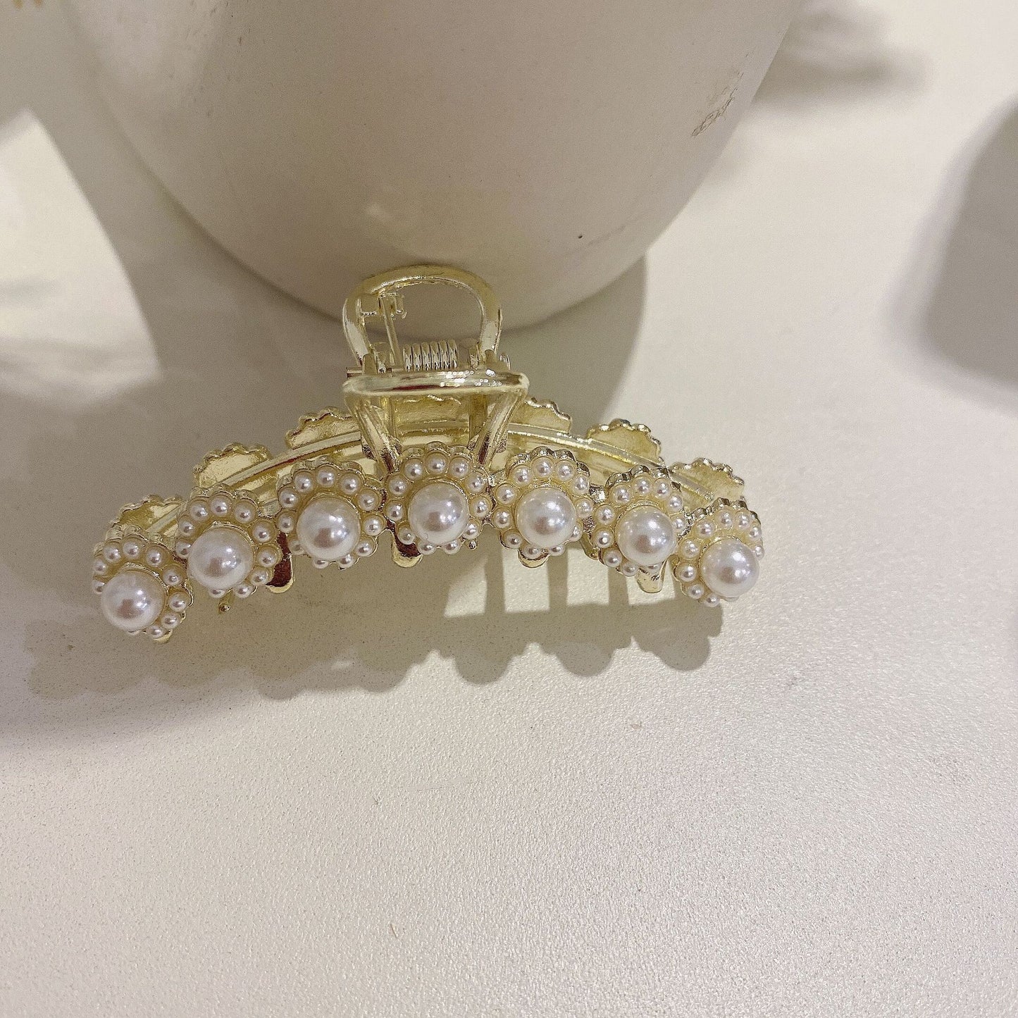 HX-963韓國髮飾春夏金屬風髮抓抓夾髮夾女生後腦勺抓夾大髮抓夾鯊魚夾ycclamping