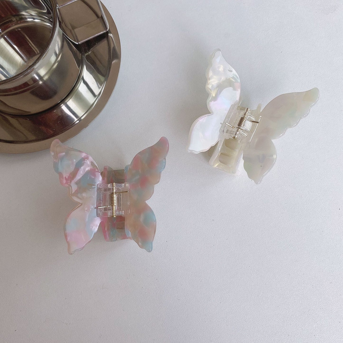 HX-278少女醋酸板材半夾髮夾後腦勺韓國簡約抓夾氣質冷淡風蝴蝶夾子頭飾鯊魚夾ycclamping20210615
