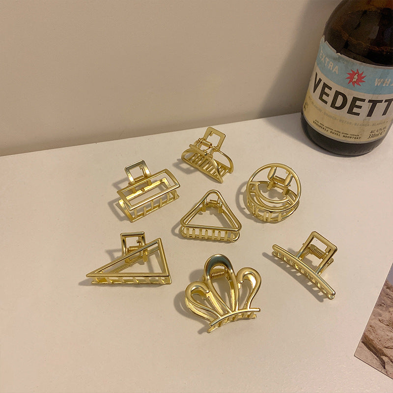 HX-919金屬抓夾小號半紮髮髮夾後腦勺韓式髮量少高級感碎發小巧精致夾子鯊魚夾ycclamping