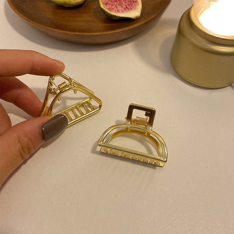HX-919金屬抓夾小號半紮髮髮夾後腦勺韓式髮量少高級感碎發小巧精致夾子鯊魚夾ycclamping