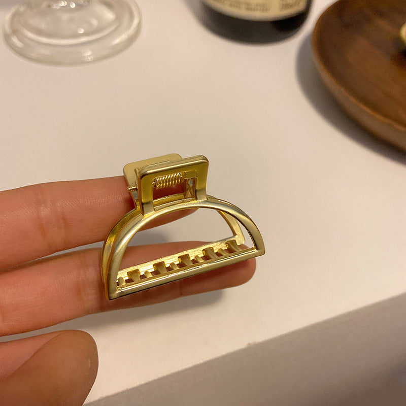 HX-919金屬抓夾小號半紮髮髮夾後腦勺韓式髮量少高級感碎發小巧精致夾子鯊魚夾ycclamping