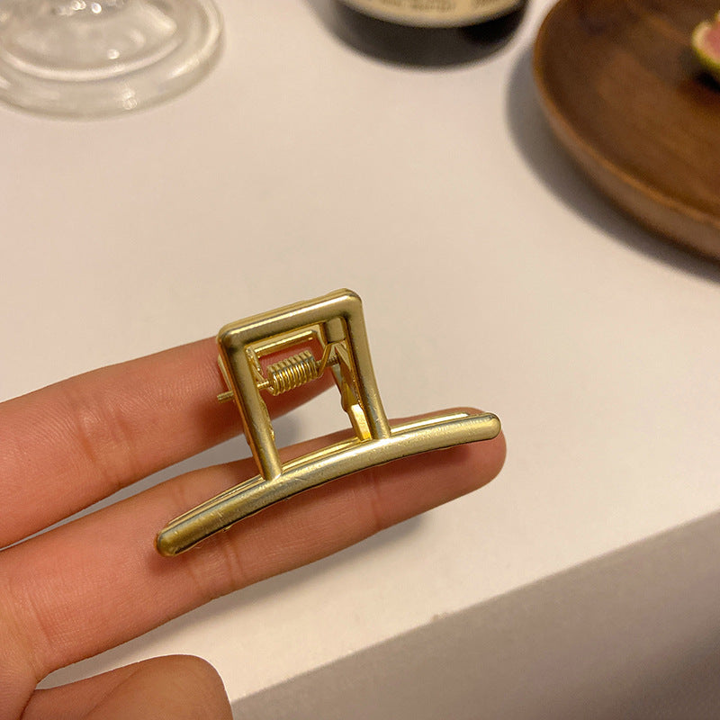 HX-919金屬抓夾小號半紮髮髮夾後腦勺韓式髮量少高級感碎發小巧精致夾子鯊魚夾ycclamping