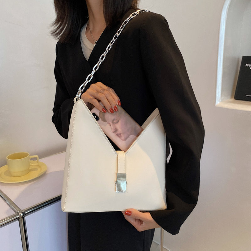 HD6791網紅質感大容量包包女2021新款時尚鏈條手提包休閑簡約通勤上班包MG20210804