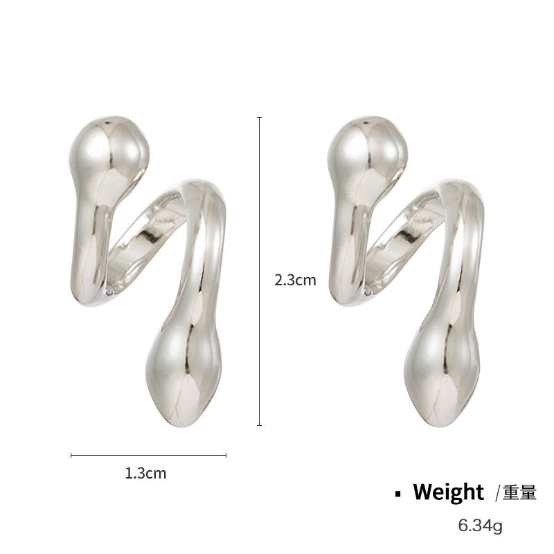 NXE04214無線耳機防丟耳釘 夏季時尚百搭拖鞋保色耳飾 蛇形耳機裝飾品kj202104