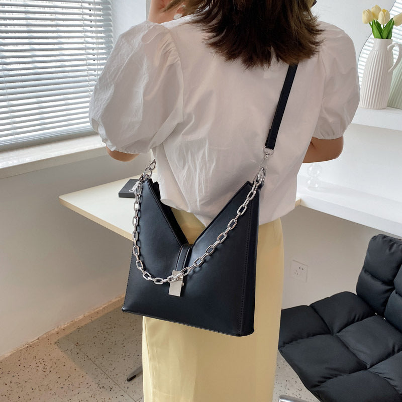 HD6791網紅質感大容量包包女2021新款時尚鏈條手提包休閑簡約通勤上班包MG20210804
