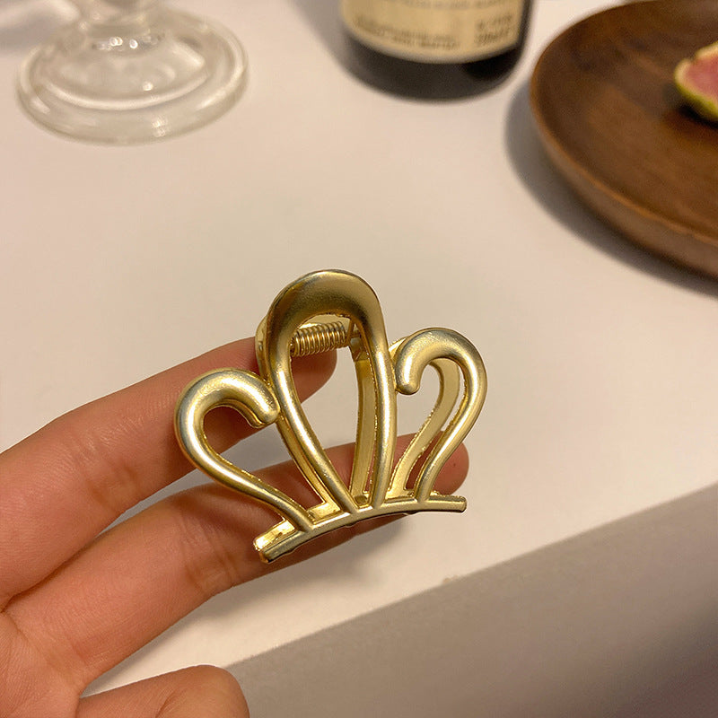 HX-919金屬抓夾小號半紮髮髮夾後腦勺韓式髮量少高級感碎發小巧精致夾子鯊魚夾ycclamping