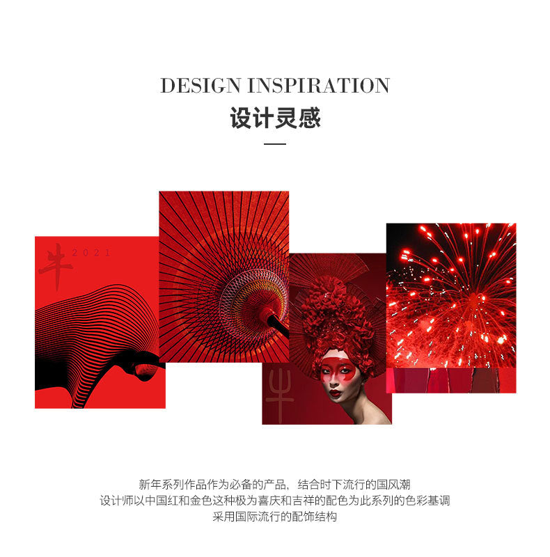 NCN01378銅質國潮新年信封祝福珍珠項鏈日春節百搭氣質吊墜賀卡設計鎖骨鏈kjcutecow
